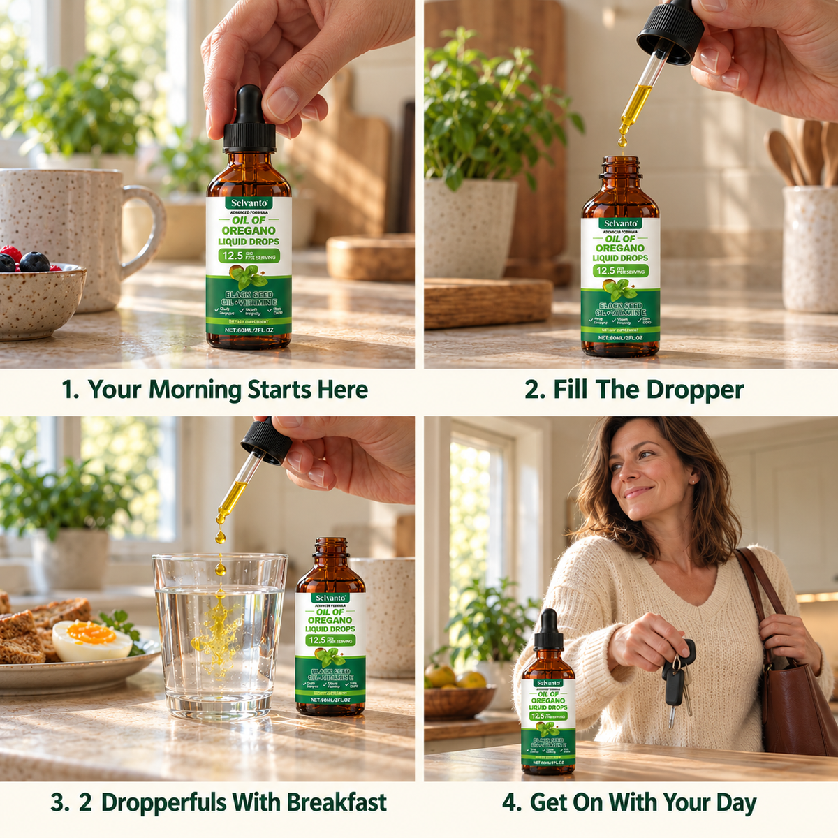 Selvanto Oil of Oregano Drops For Gut Relief